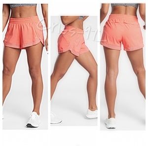 NWT ATHLETA Mesh Racer Run Short Island Coral